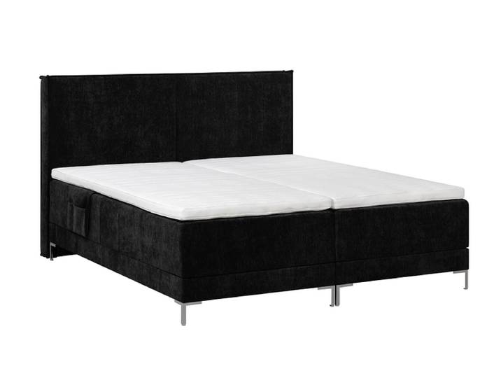 Elektrisches Boxspringbett HUNTER schwarz 140x200cm fest