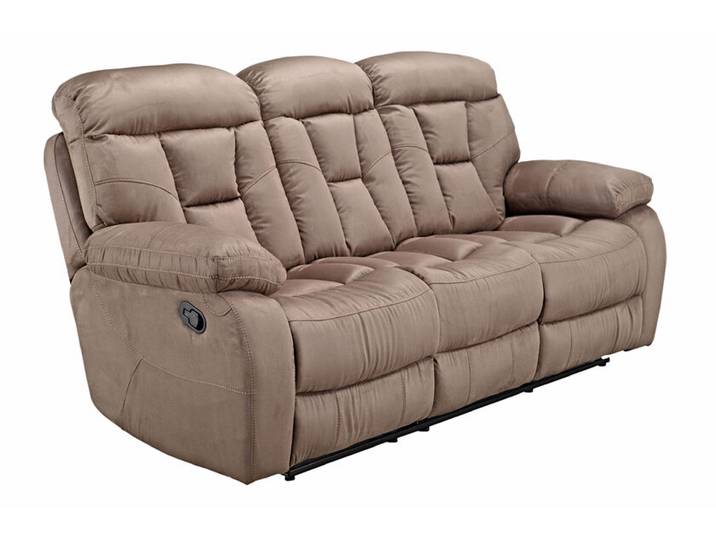Sofa 3-sitzig Erfurt Braun 213x110-83x103-178 cm