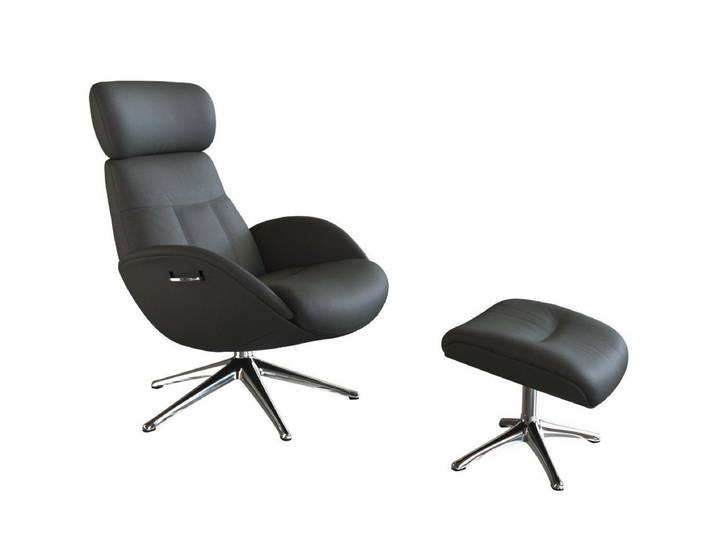 FLEXLUX Relaxsessel Elegant, Funktionssessel, verstellbarer Rücken- und Kopfstütze, Premium Komfort, Rücken- und Kopfteilverstellung, Drehbar, Fuß Alu