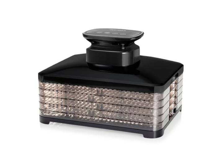 Zeegma DRY CHEF PRO Lebensmittel- und Pilztrockner Leistung 400 W, Dörrgerät für Obst und Gemüse, 5 Siebkästen, Temperaturregelung 35-70˚C, Umluft Timer bis zu 72 Stunden