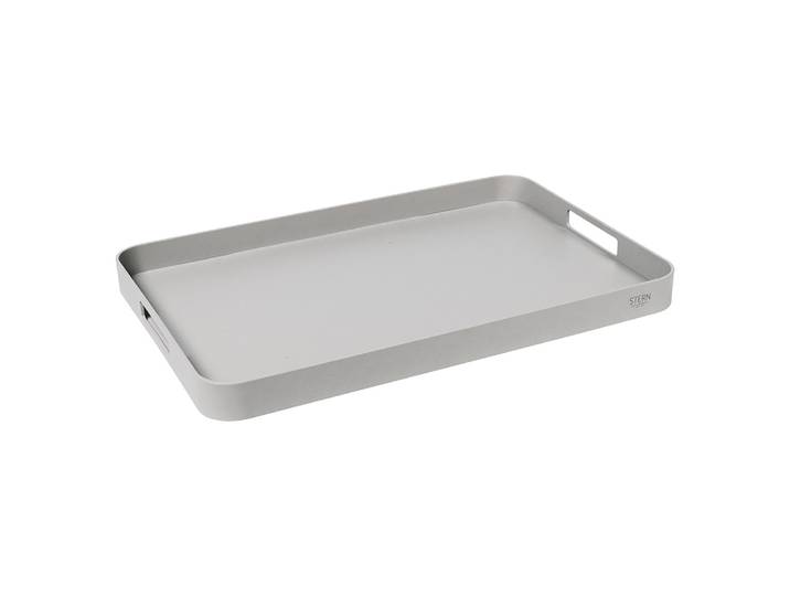 Stern Tablett 60x40x5 cm Aluminium greige