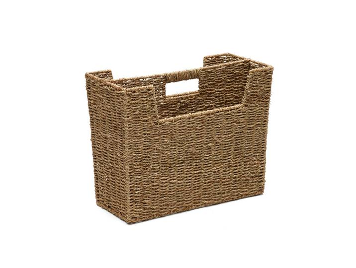 Kave Home Guixols natural fiber magazine rack with a natural finish Natural, New