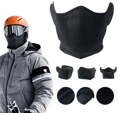 Perfect Picks Market Winter Balaclava Fleece Warmer Motorcycle Face Mask black