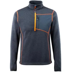 MASCOT Reims Strickpullover mit kurzem Reißverschluss HARDWEAR Schwarzblau S - 50149-951-010-S - Schwarzblau