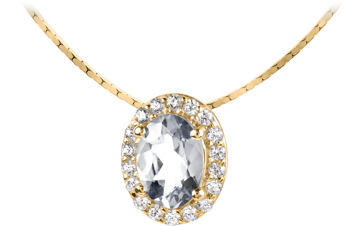 Jacques Lemans Kette Sterlingsilber vergoldet mit Zirkonia