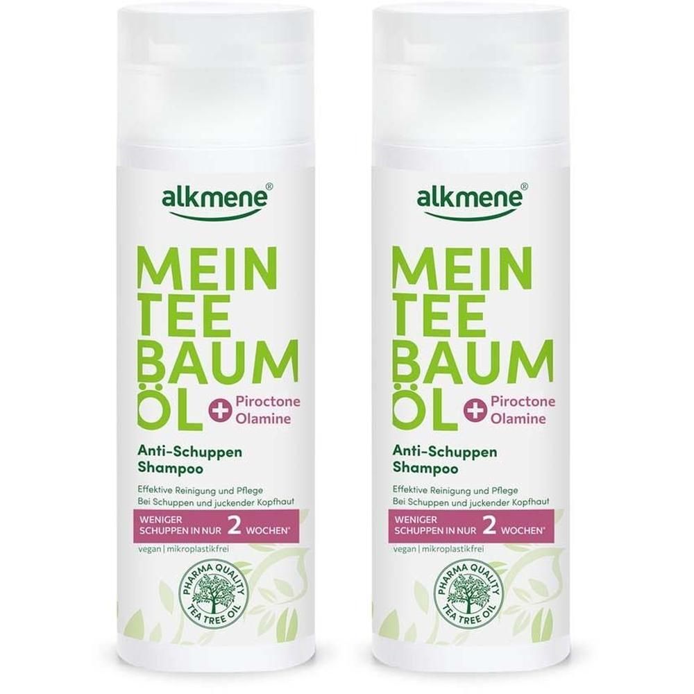 Alkmene Mein Teebaumöl Anti-Schuppen Shampoo 2x 2x200 ml