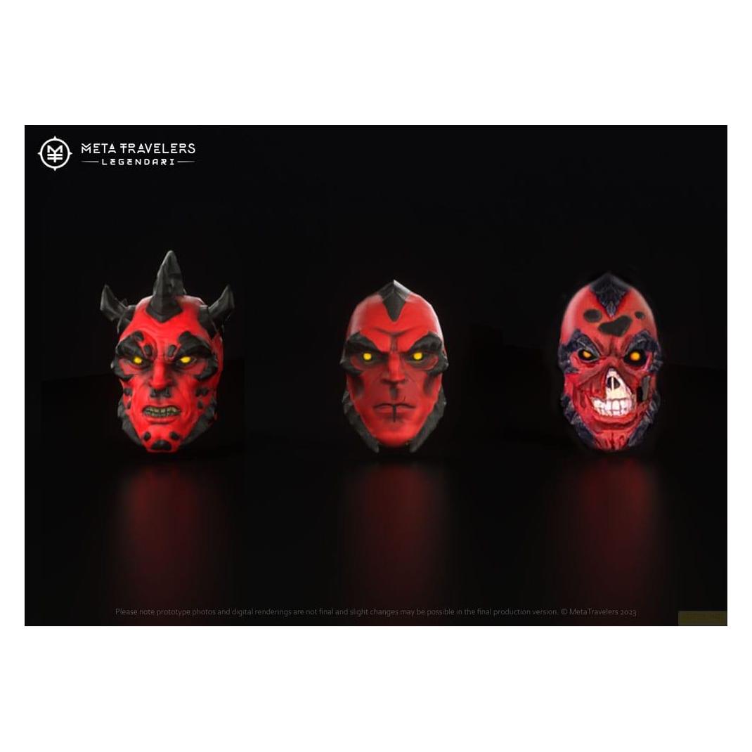 Meta Travelers Legendari Zubehör-Set Nibiru Villains Head Pack (MT-LGND-VHP32)