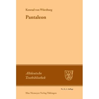 Pantaleon, Taschenbuch von Konrad Würzburg, De Gruyter, 978-3-484-20082-1
