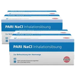 PARI NaCl Inhalationslösung Vorteilspackung 2X120X2.5 ml Ampullen