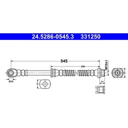 Bremsschlauch ATE 24.5286-0545.3
