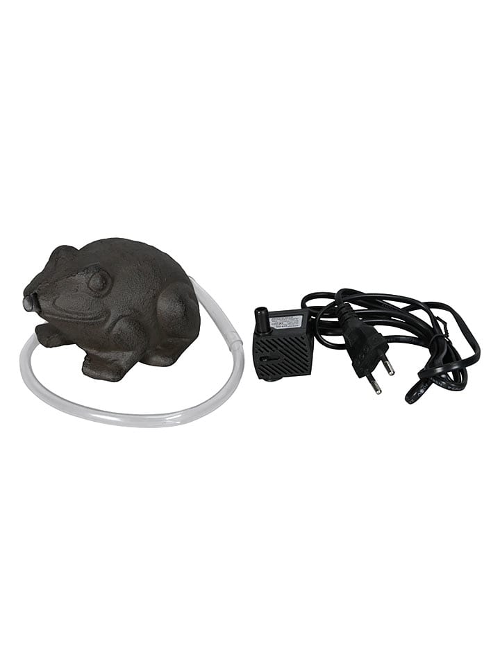 POSIWIO Wasserspeier ''Frosch'' in Braun - (B)13 x (H)8 x (T)10 cm - onesize