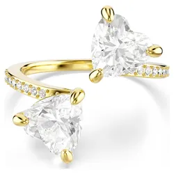 Swarovski Ringe Mesmera Herzschliff, Pavé, Weiß, 18k vergoldet, Gr. 58