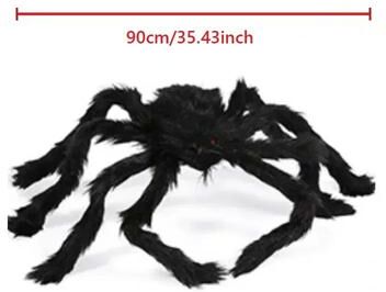 Uplift Treasures Giant Halloween Spider Indoor Outdoor Decoration 90cm