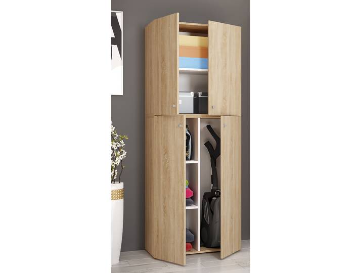Armoire polyvalente - Hauteur 182 70 x 182 x 39cm Bois/Marron/Imitation chêne de Sonoma