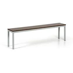 Garderobenbank, Sitz - Laminat, Länge 1500 mm, Nussbaum