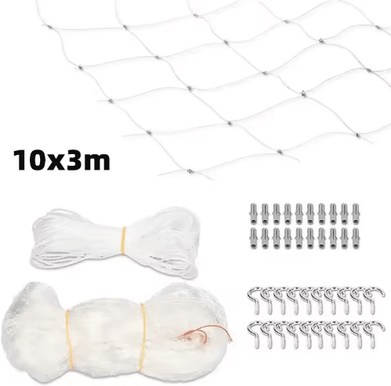Inspire Picks Pet Safety Net For Balconies Durable Cat & Bird Protection Netting 10x3m