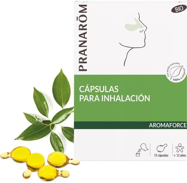 Pranarôm Aromaforce caps Para Inhalación BIO 15 caps