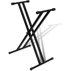 vidaXL Patonus (Keyboard), Instrumentenständer + Halter, Schwarz