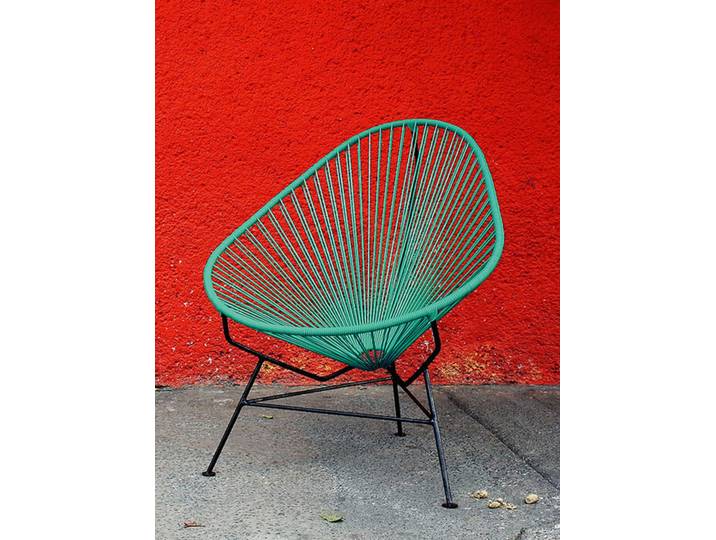 Stuhl Acapulco Chair Acapulco Design Bespannung aqua verde türkis, 70x92x95 cm