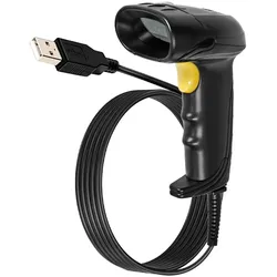 Nedis Barcodescanner CMOS Kabelgebunden 1D Linear / 2D/QR Stromversorgung über USB USB2.0 (1D-Barcodes, 2D-Barcodes, QR-Code), Barcode Scanner, Schwarz