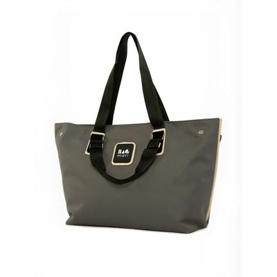 Handtasche BAGMORI "BAG mori Bag Bagmori Diaper Bag", Damen, Gr. onesize, grau, Obermaterial: 100% Polyester, Taschen Handtasche