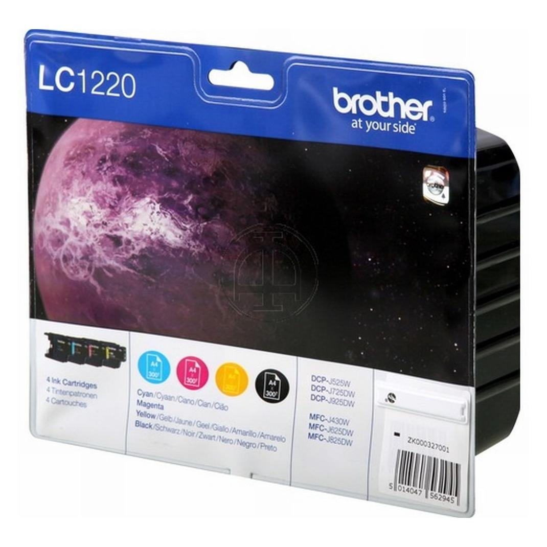 Brother LC-1220VALBP Value Pack (BK, C, M, Y) (LC-1220VALBP)