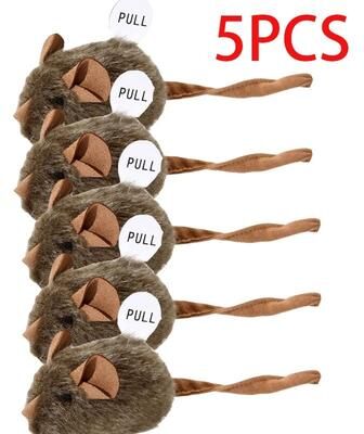 Uplifted Finds Pounce Ready Squeaky Mouse Plush 5 Pcs