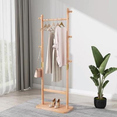 CARMORICO Solid Wood Coat Rack - Easy-to-Assemble Freestanding Hanger for Bedroom, Entryway, or Living Room