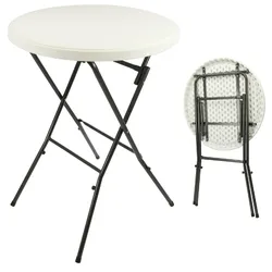 VCM Klapptisch   Balkontisch   Partytisch   Gartentisch klappbar   Bistrotisch   Ø 80cm
