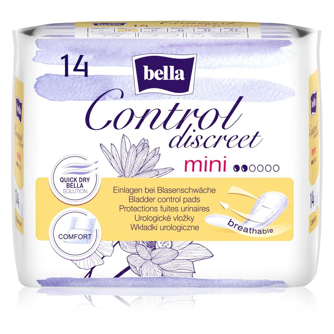 Bella Control Discreet Mini Hygiene Pads für leichte Blasenschwäche 14 Stück (14x, Mini) (53542073)