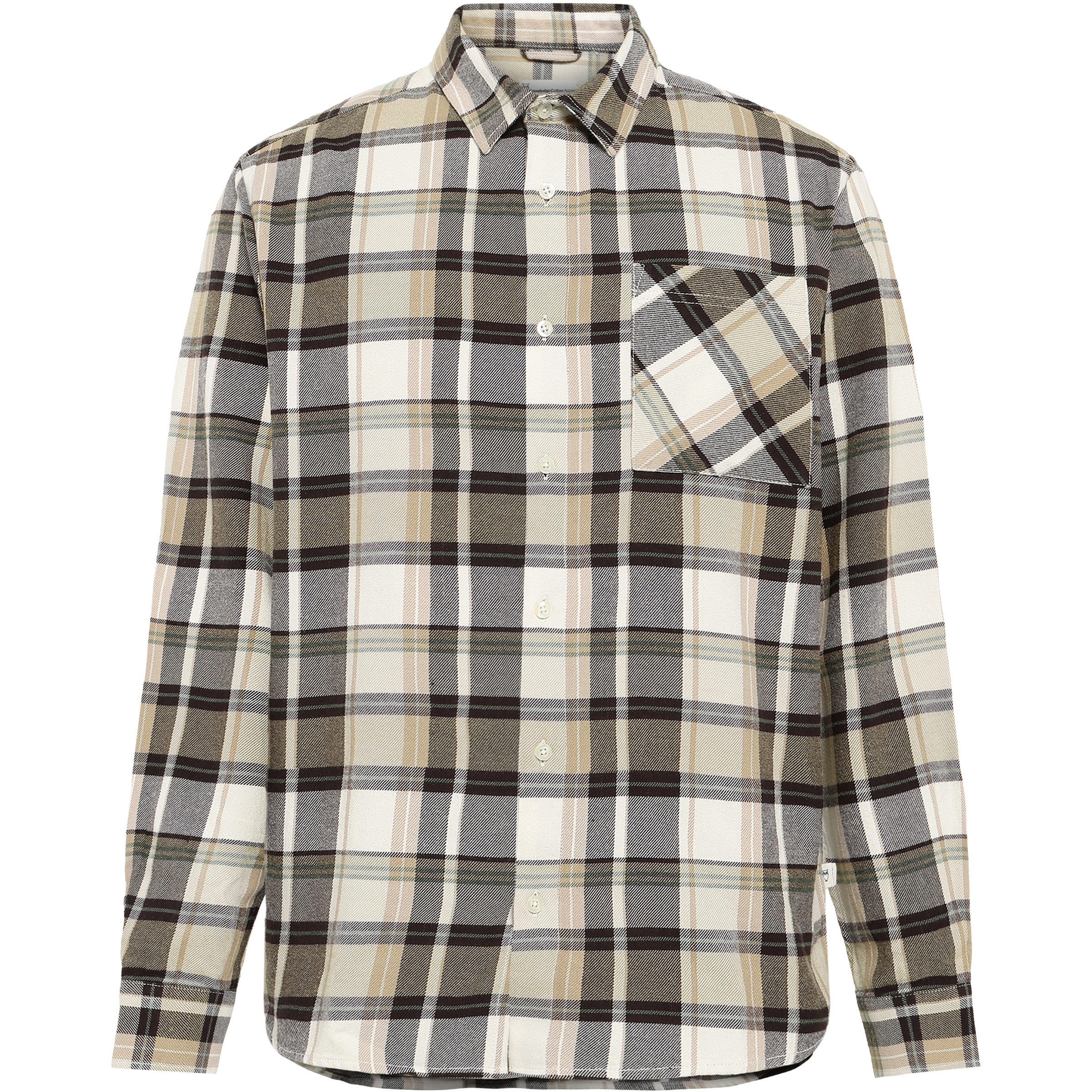 KnowledgeCotton Apparel Checked Flannel Herren Hemden braun Größe XL Lifestyle Hautfreundlich