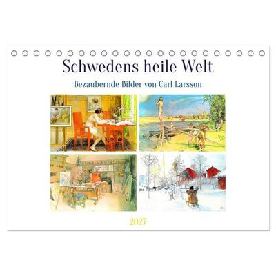 Schwedens heile Welt (Tischkalender 2027 DIN A5 quer), CALVENDO Monatskalender