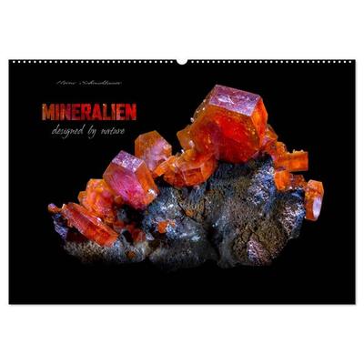 MINERALIEN designed by nature (Wandkalender 2026 DIN A2 quer), CALVENDO Monatskalender