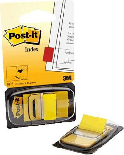 Post-it Haftstreifenspender Index 680-5 Farbe des Haftstreifens: Gelb 7000029860