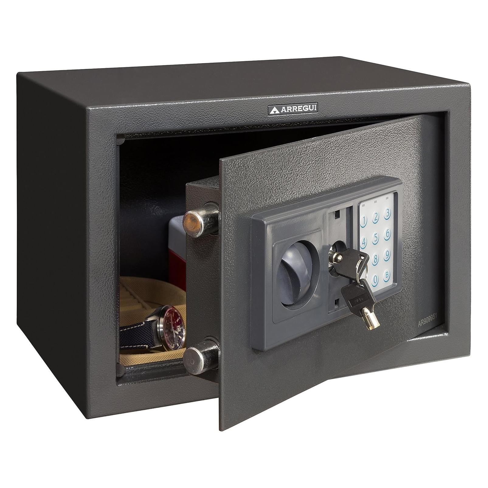 Arregui T25EB Elektronische overslagkluis, 350 x 250 x 250 mm, donkergrijs (17 l) (T25EB)