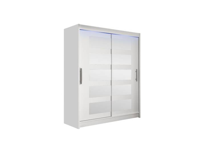 SCHWEBETÜRENSCHRANK Westa V, mit RGB LED Beleuchtung