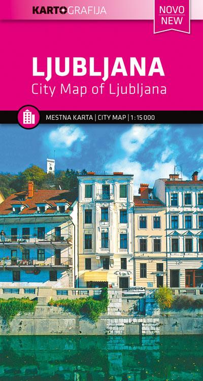 Plan de ville - Ljubljana (Slovénie)   Kartografija
