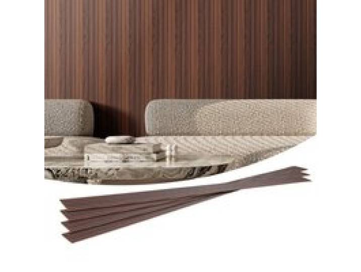 VEVOR Akustikpaneele 8er-Set, Akustikplatten, 2450x166mm, WPC-Akzent-Wandpaneele aus Holz für moderne Innenwände, Wandpaneele in Holzoptik für stilvolles Dekor & Geräuschreduzierung, dunkles Teakholz