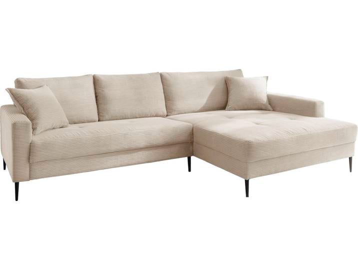 Ecksofa FREYA 276 x 173 cm cream