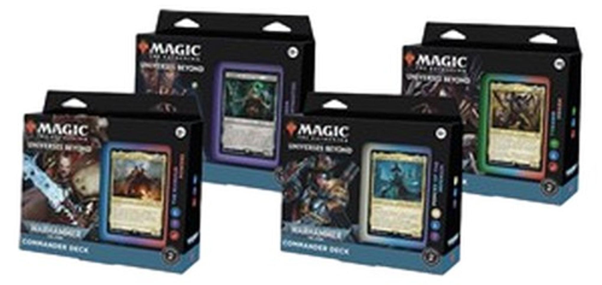 Wizards of the Coast Magic the Gathering Universes Beyond: Warhammer 40,000 Commander-Decks Display (4) englisch