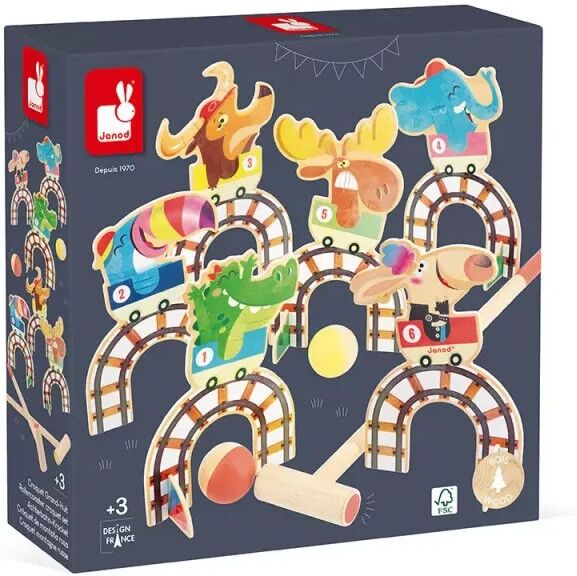 Jeu de croquet Grand huit Applepop - Janod