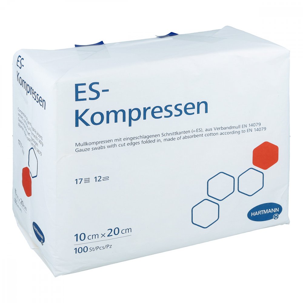 PAUL HARTMANN AG Es-kompressen unsteril 10x20 cm 12fach 01808997
