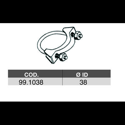 ASSO Rohrverbinder, Abgasanlage 991038 für Ford Opel ROVER/AUSTIN