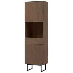 Vitrine   ¦ braun ¦ Maße (cm): B: 58 H: 200
