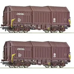 Roco H0 2er-Set Teleskophaubenwagen der ÖBB (Spur H0)