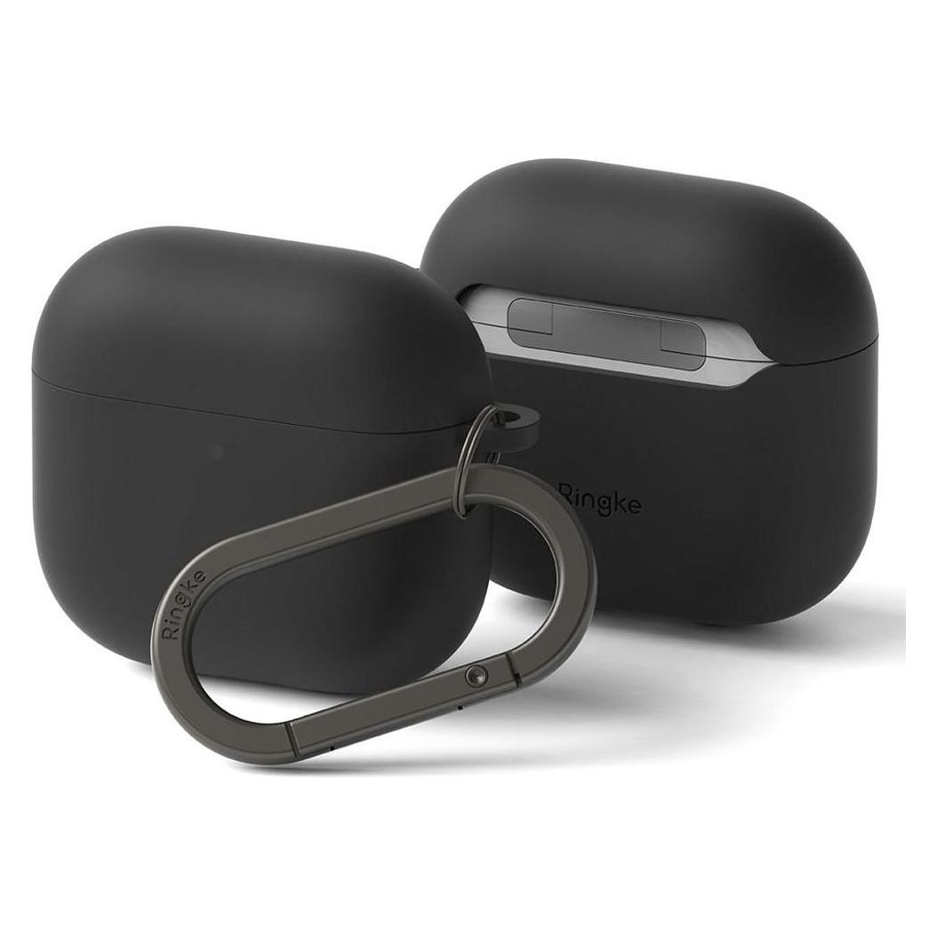 Ringke Silicone Case for Apple AirPods 4 - Black (Kopfhörer Hülle) (26464-0)