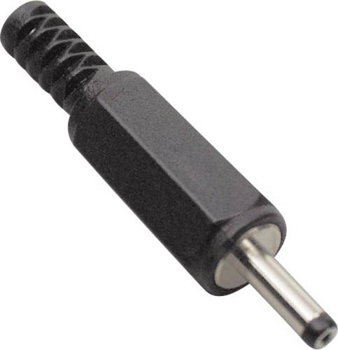 TRU Components Niedervolt-Steckverbinder Stecker, gerade 2.4mm 0.7mm