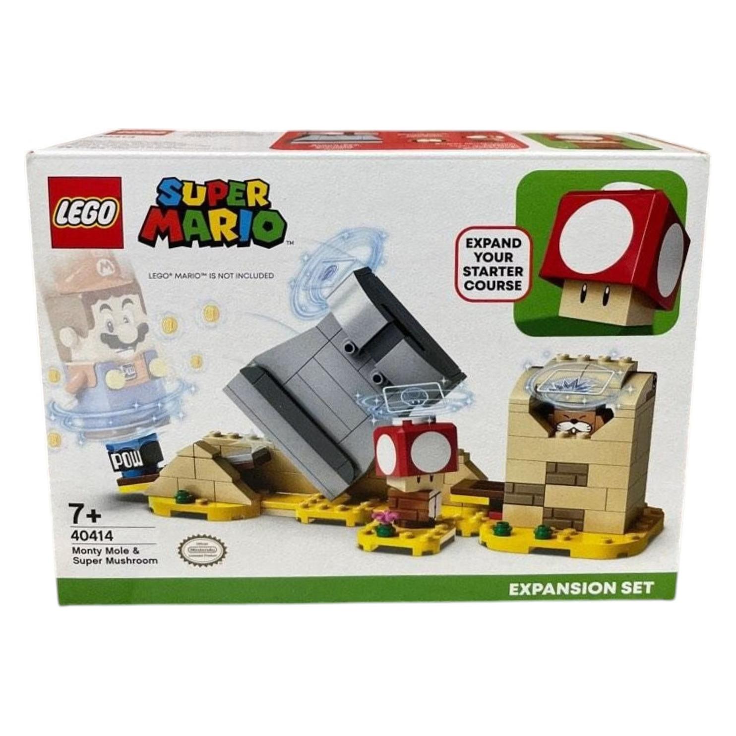 LEGO Super Mario Monty Mole & Super-Pilz-Erweiterungsset 40414 (LEGO Super Mario) (lego-super-mario-monty-mole-super-mus-673419326063)