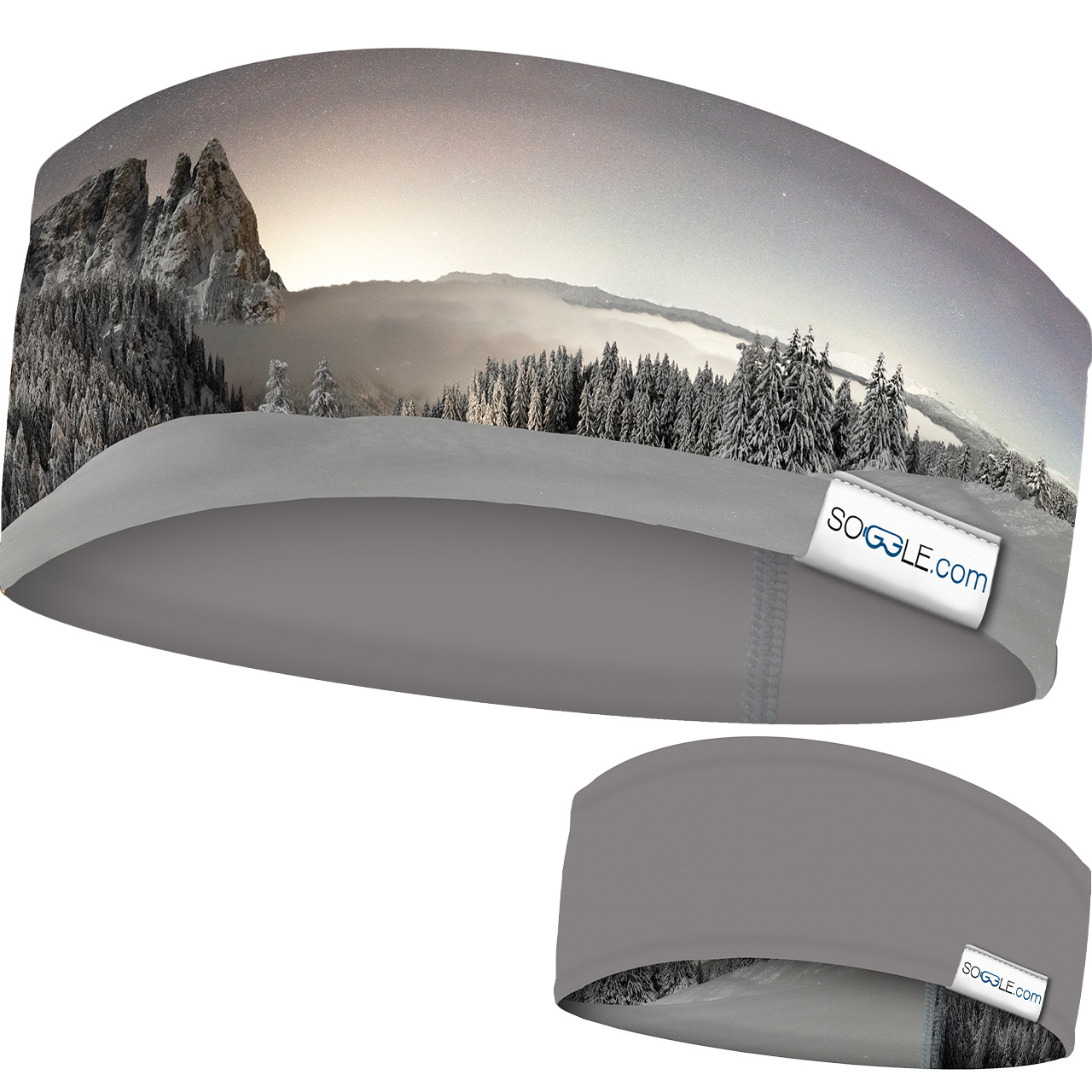 Soggle Stirnband clear sky/grey