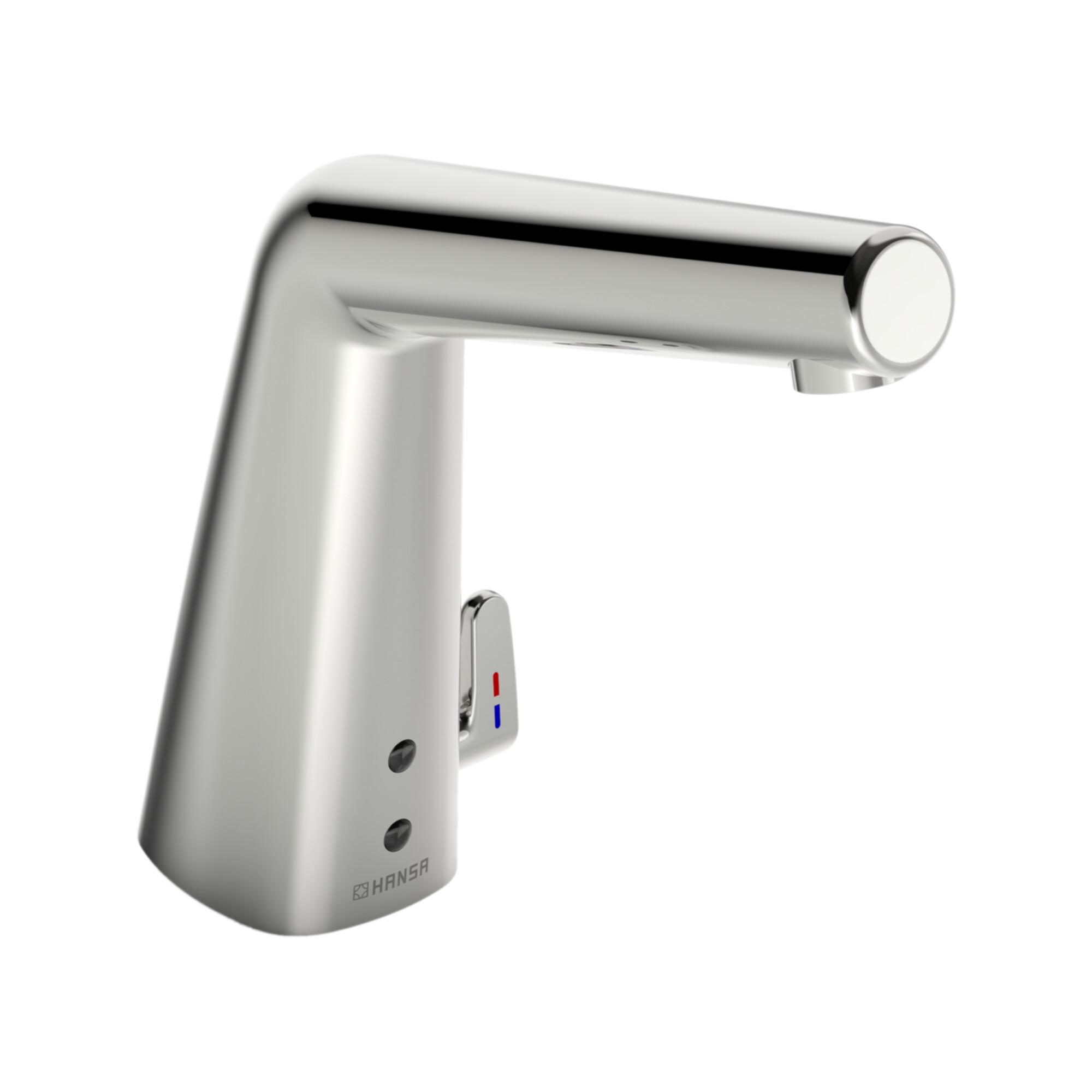 Hansa Infrarot-Waschtischarmatur HANSADESIGNO Style Netzbetrieb, Ausladung 138mm, chrom (51792221)